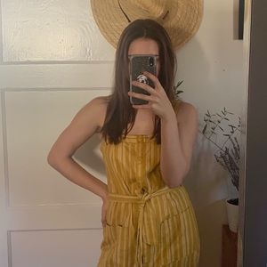 Striped yellow dress